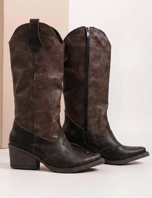 bota texana mujer modatex