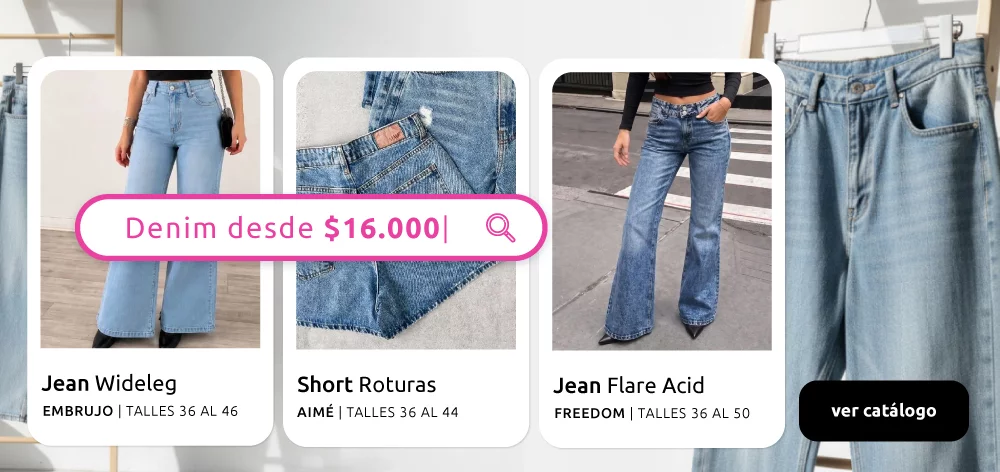 jeans denim mujer por mayor modatex