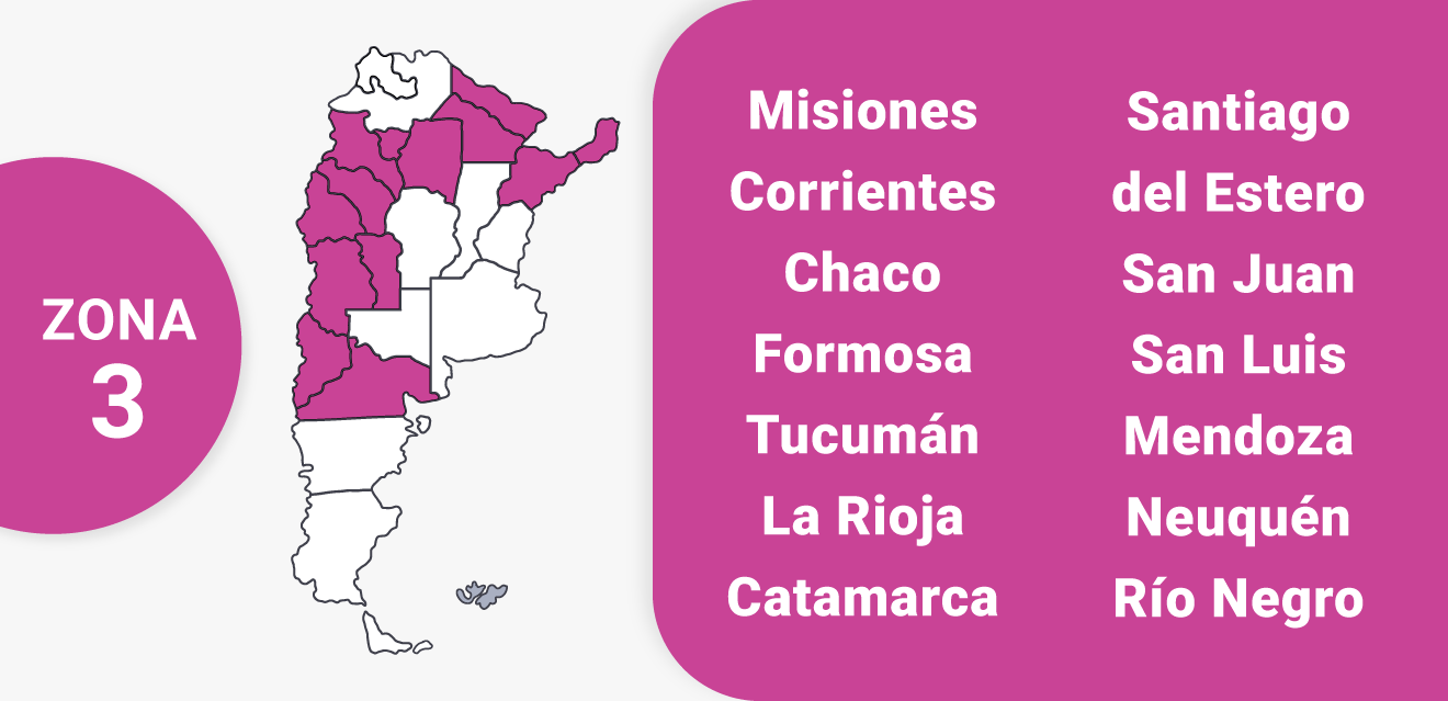 correo mapa zona 3